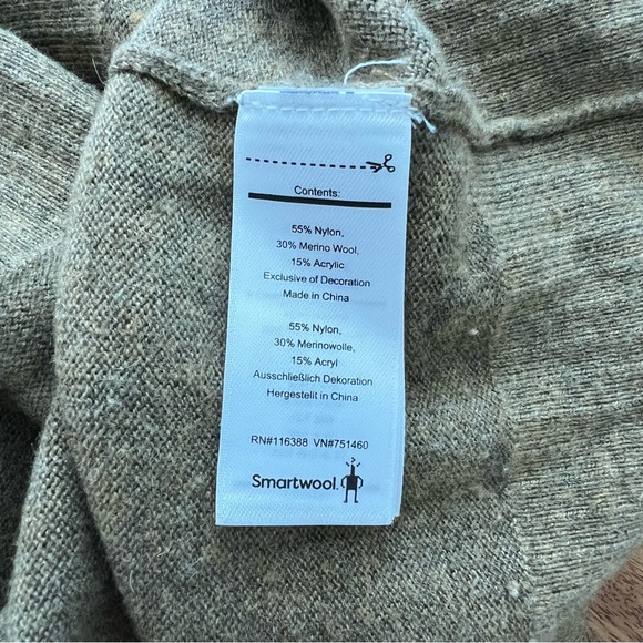 Smartwool Mens Crew Neck Wool Blend Sweater Pullover Brown Medium. - Picture 4 of 5